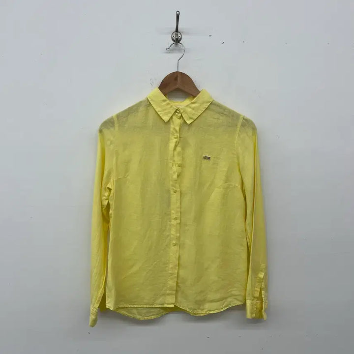 [BUNJANG] Lacoste Linen Shirt Yellow Women&