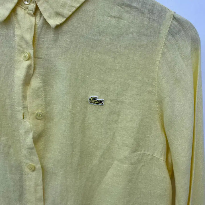 [BUNJANG] Lacoste Linen Shirt Yellow Women&