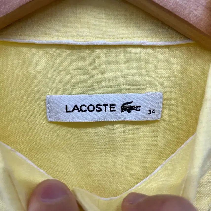 [BUNJANG] Lacoste Linen Shirt Yellow Women&