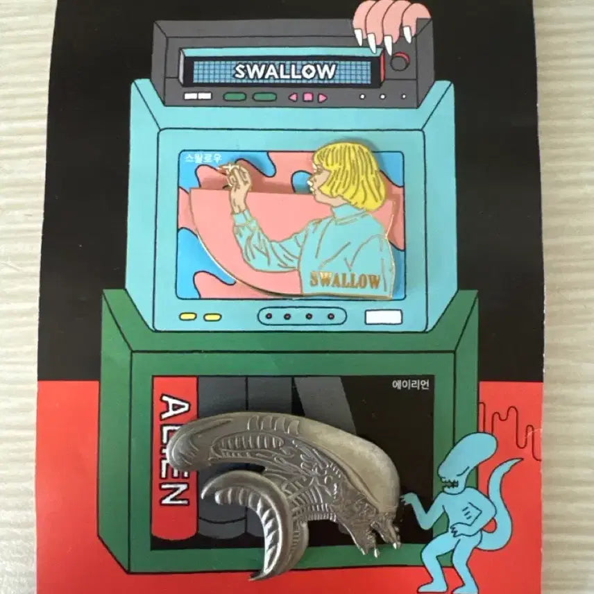 [BUNJANG] Alien Swallow Badge / 에이리언 스왈로우 뱃지