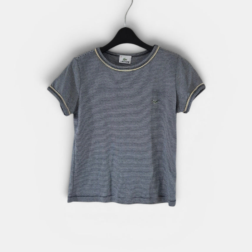[BUNJANG] Lacoste Y2K Striped Short Sleeve T-Shirt Women&