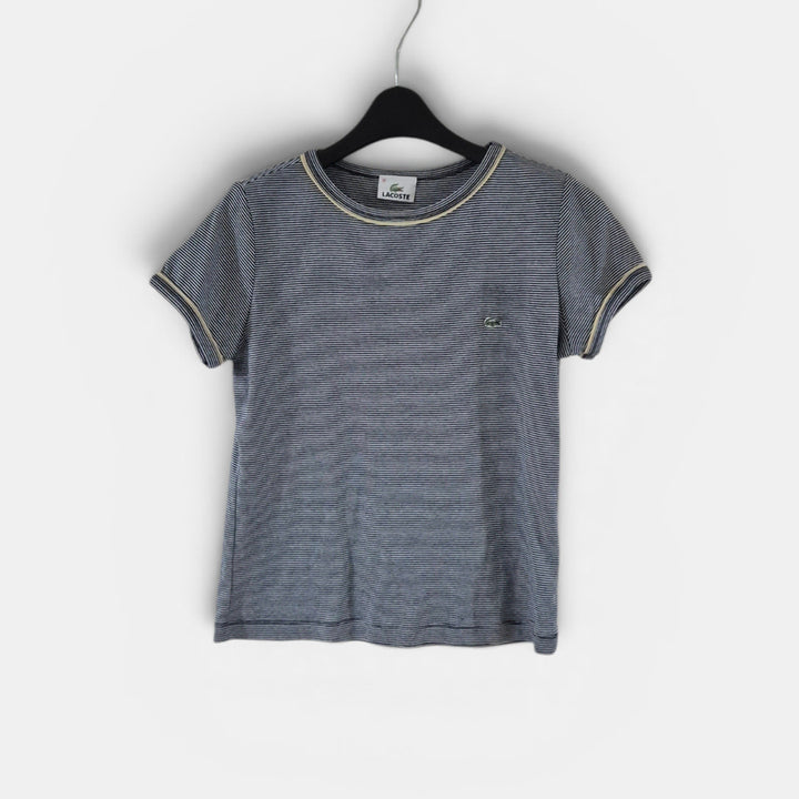 [BUNJANG] Lacoste Y2K Striped Short Sleeve T-Shirt Women&