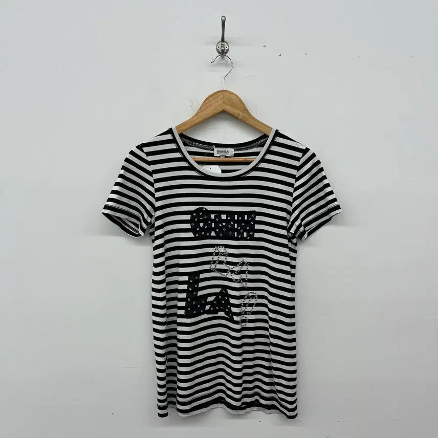 [BUNJANG] Sonia Rykiel Vintage Stripe Short Sleeve T-Shirt Women&