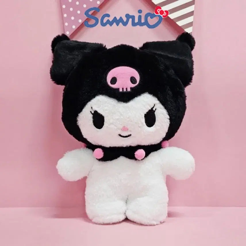 [BUNJANG] Sanrio Kuromi Standing Plush Doll - Medium Size / 정품 산리오 쿠로미 스탠딩 봉제인형 중형인형
