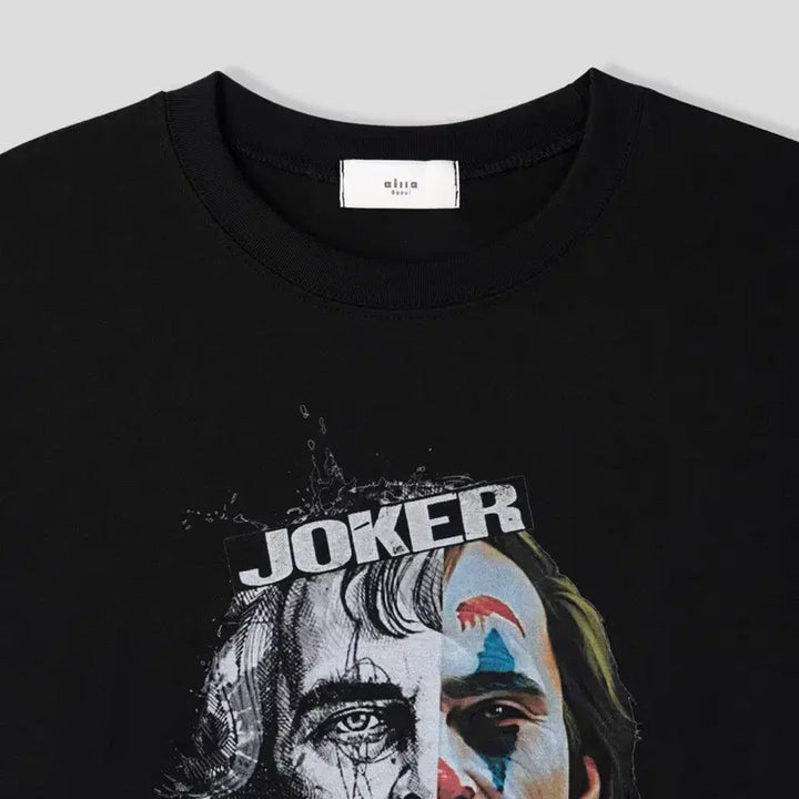 [BUNJANG] Joker Printing Short Sleeve T-Shirt White / 조커 프린팅 반팔 티셔츠 화이트