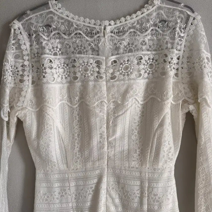 [BUNJANG] Lusirju Lace Dress White / 루시르주 레이스 원피스 화이트