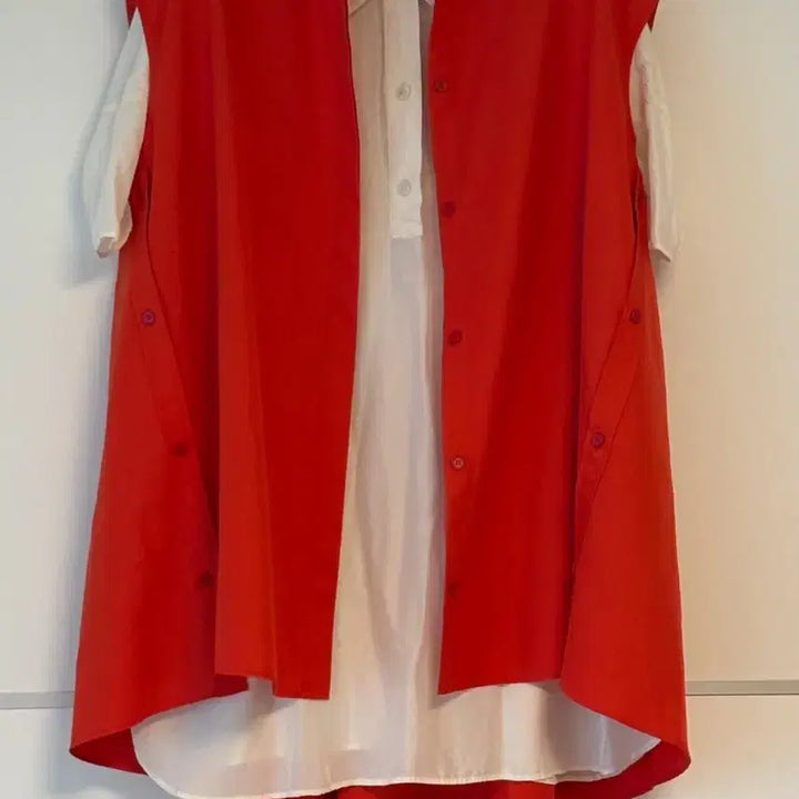 [BUNJANG] Juun.J Sleeveless Long Blouse / 준지 슬리브 리스 롱 블라우스