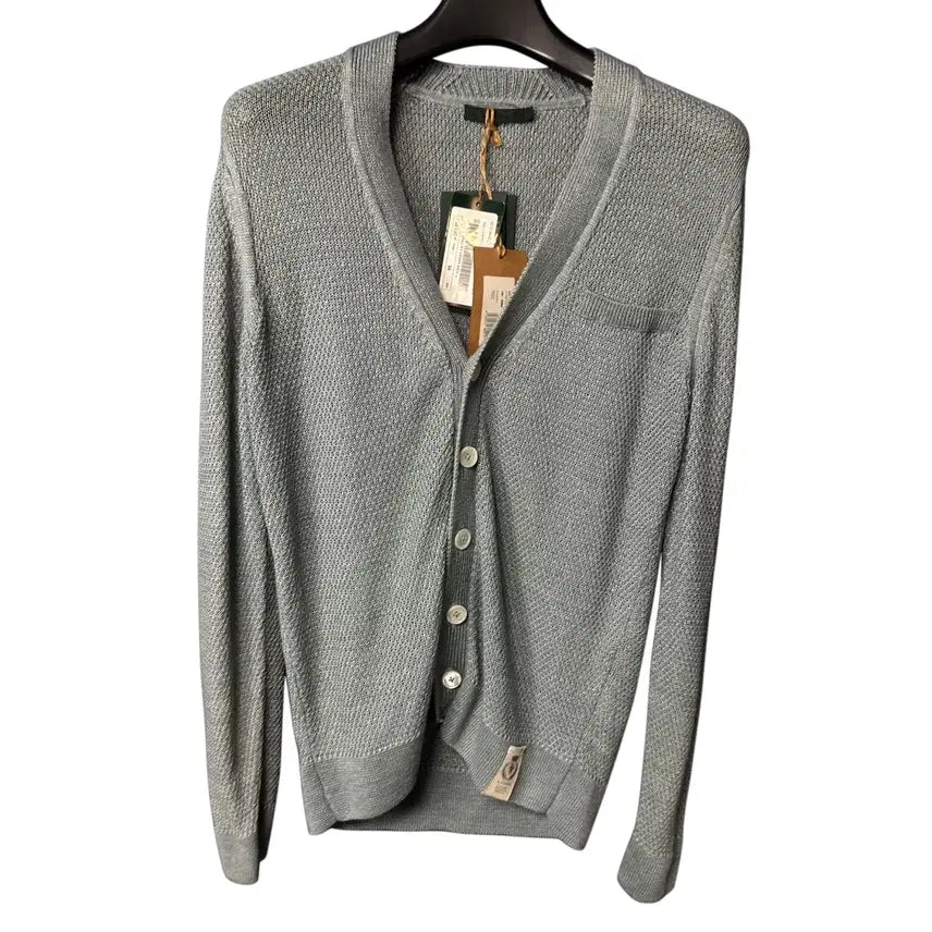 [BUNJANG] Il Corso Grey Linen Knit Cardigan / 95 일꼬르소 그레이 린넨 니트 가디건
