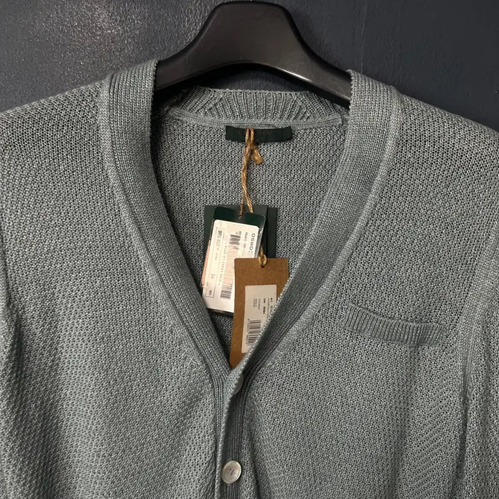 [BUNJANG] Il Corso Grey Linen Knit Cardigan / 95 일꼬르소 그레이 린넨 니트 가디건