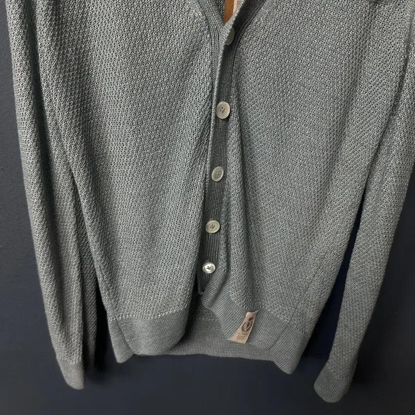 [BUNJANG] Il Corso Grey Linen Knit Cardigan / 95 일꼬르소 그레이 린넨 니트 가디건