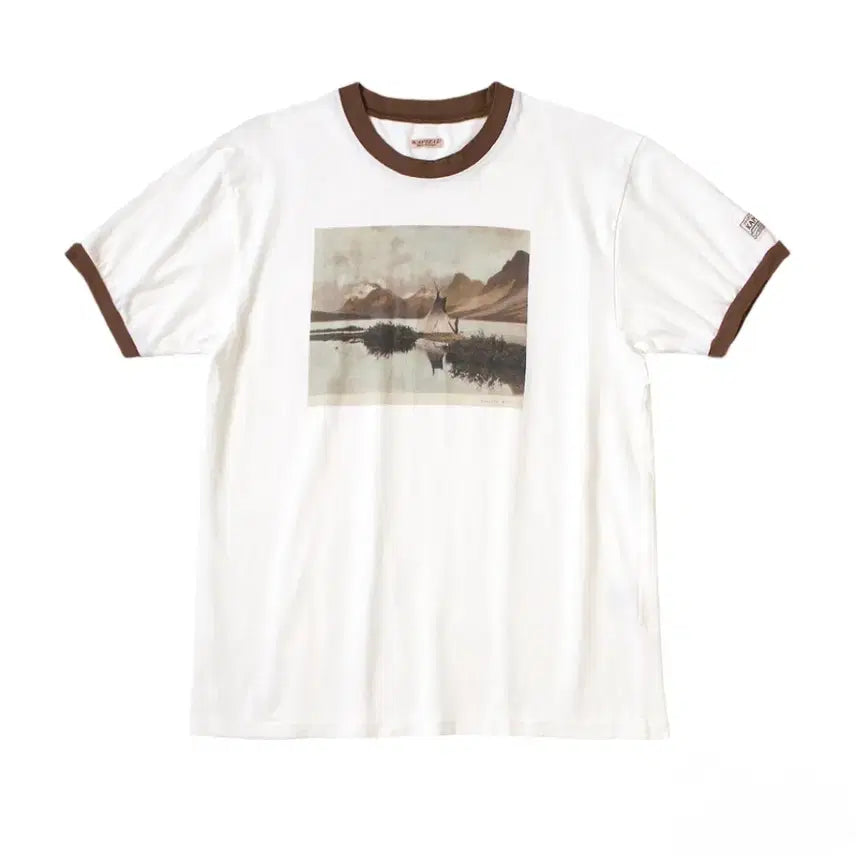 [BUNJANG] Kapital 20 Jersey Ringer T-Shirt Yellowknife Size 3 (L) / 캐피탈 20 저지 링거 티셔츠 옐로우나이프 3사이즈( L)