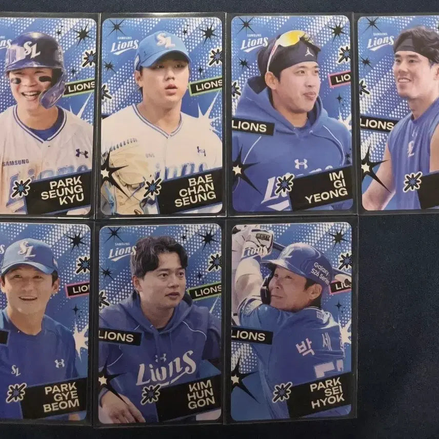 [BUNJANG] Samsung Lions 5th Anniversary Baseball Player Photocard Bundle Set / 삼성라이온즈 5월 신규 포토카드 일괄 정가이하 양도