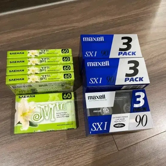 [SOLD OUT] [카세트 공테이프] 새한 60분, 맥스웰 90분 공테이프 총 14개