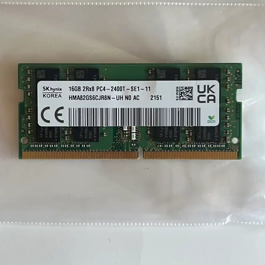 [BUNJANG] SK Hynix 16GB PC4-2400T RAM HMA82GS6CJR8N / SK하이닉스 16GB PC4-2400T RAM HMA82GS6CJR8N