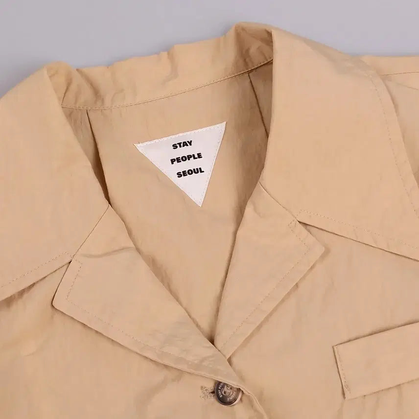 [BUNJANG] STAY PEOPLE Cropped Short Sleeve Jacket / STAY PEOPLE 스테이피플 크롭 반팔 자켓 FREE_A317