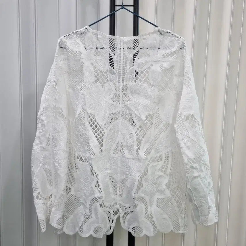 [BUNJANG] White Lace Cardigan / 레이스 가디건 화이트