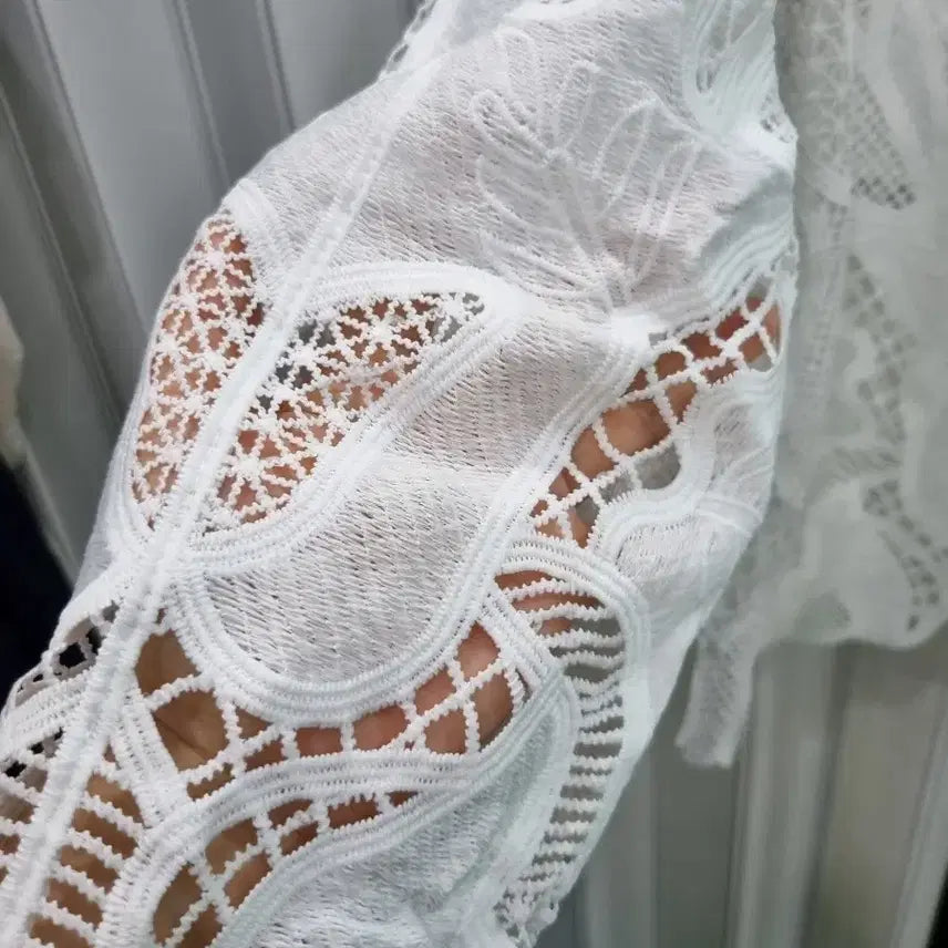 [BUNJANG] White Lace Cardigan / 레이스 가디건 화이트