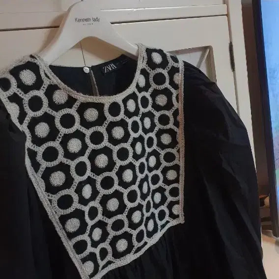 [BUNJANG] Zara Long Dress Black Pattern Size 55 / 자라 롱원피스/55