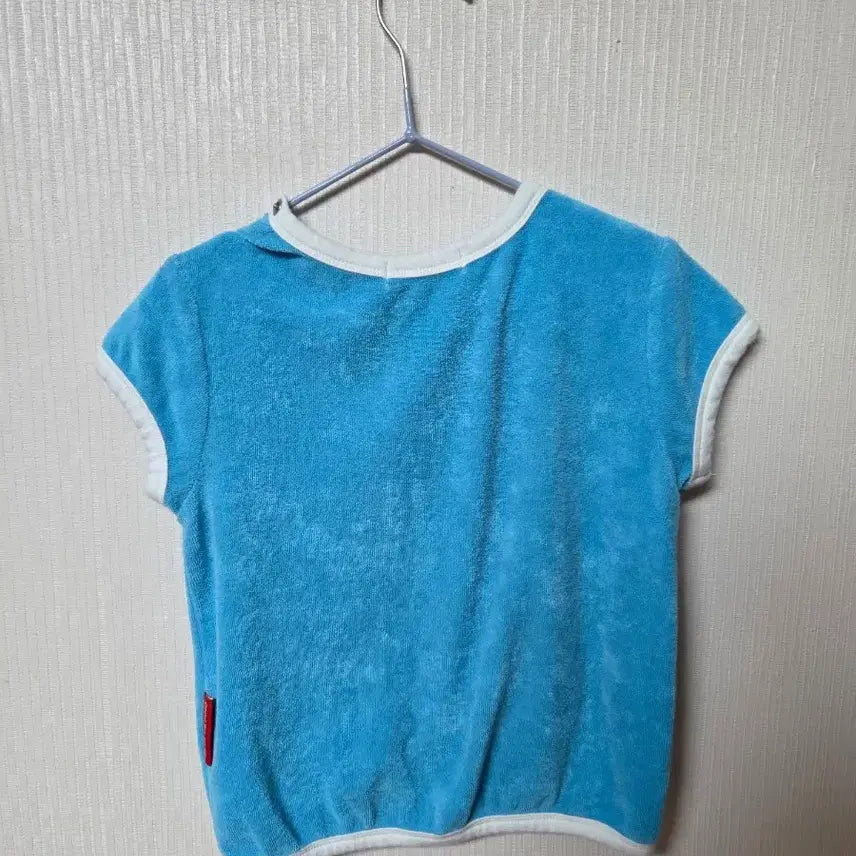 [BUNJANG] Bebe de Pino Apple Embroidery Towel Short Sleeve T-Shirt Size 100 / 베베드피노 사과 자수 타올 반팔티 100