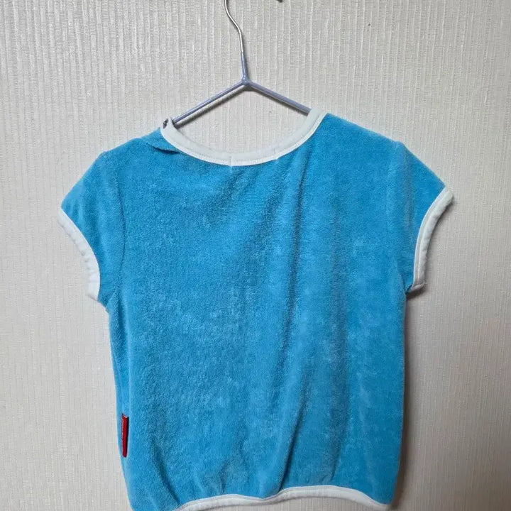[BUNJANG] Bebe de Pino Apple Embroidery Towel Short Sleeve T-Shirt Size 100 / 베베드피노 사과 자수 타올 반팔티 100