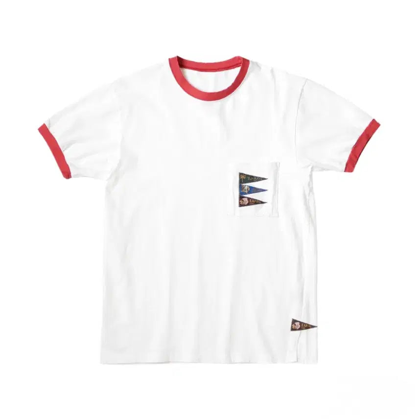 [BUNJANG] Kapital 20 Pennant Ringer T-Shirt Flag Size XL / 캐피탈 20 페넌트 링거 티셔츠 4 플래그 4사이즈(XL)