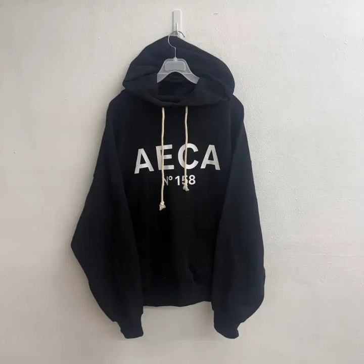 [BUNJANG] AECA 24SS Black Hoodie (M) / 에이카화이트(AECA) 24SS 블랙 후드티 (M)