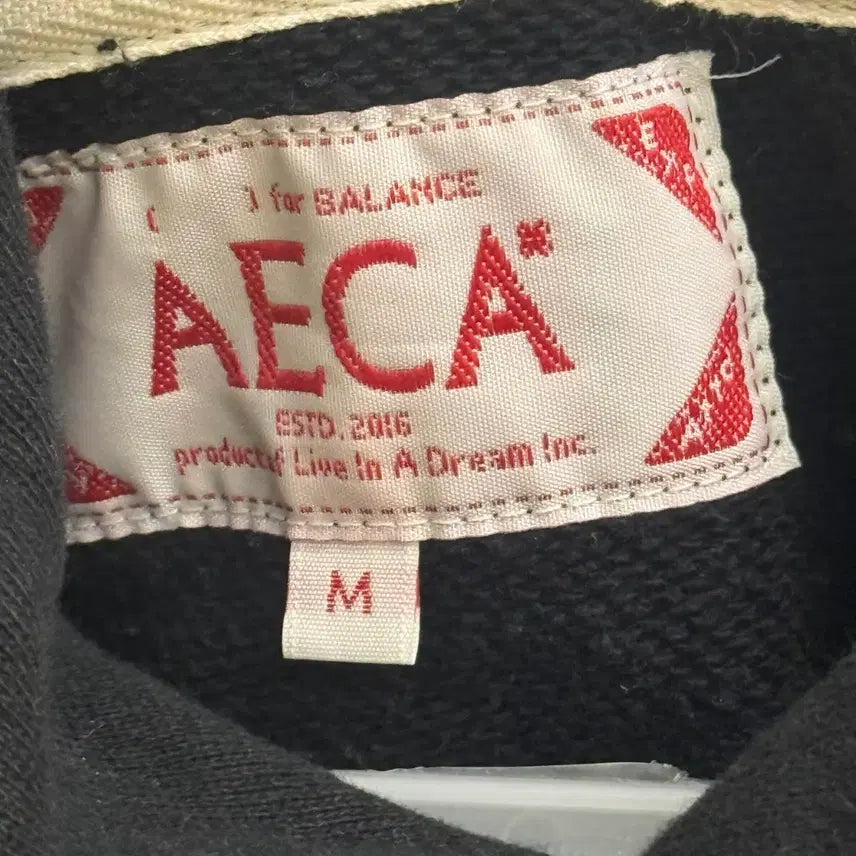 [BUNJANG] AECA 24SS Black Hoodie (M) / 에이카화이트(AECA) 24SS 블랙 후드티 (M)