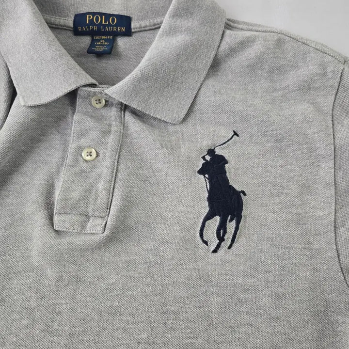 [BUNJANG] Polo Ralph Lauren Big Pony Half-Sleeve Polo Shirt Grey XL / 1277 폴로 빅포니 랄프로렌 반팔 카라티 그레이  XL