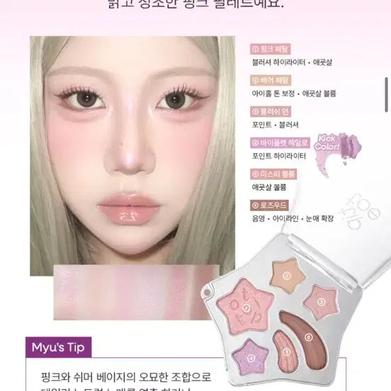[BUNJANG] Tiptoe Eye Palette Bundle Set (Mercury Grey + Venus Pink) / 팁토우 아이팔레트 2개일괄 뮤