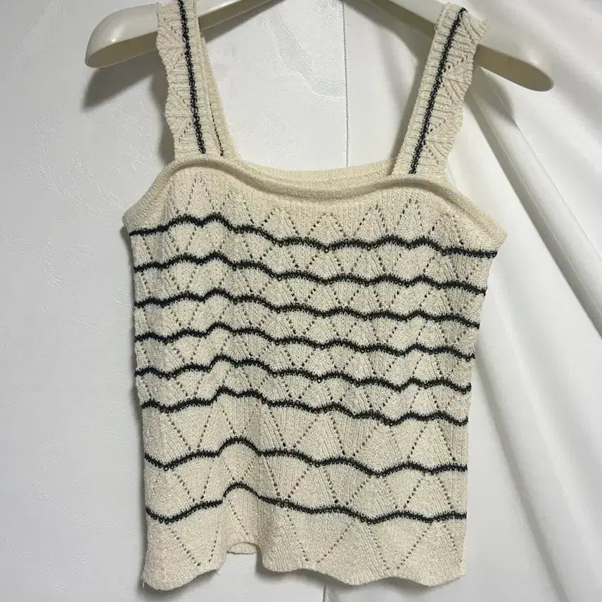 [BUNJANG] Knit Crochet Bustier Vest / 니트 크로셰 뷔스티에 판매