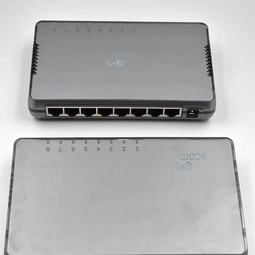 [BUNJANG] 3Com Network Switch Hub Bundle (2 Units) - 8-Port Gigabit Included / 3Com 네트워크 스위치 허브 2대 일괄 8포트 기가비트 포함