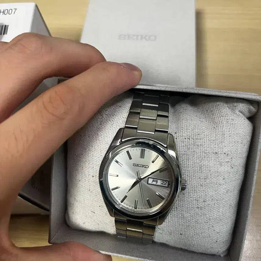 [BUNJANG] Seiko SBTH007 Silver Quartz Watch / 세이코 시계 SBTH007 실버
