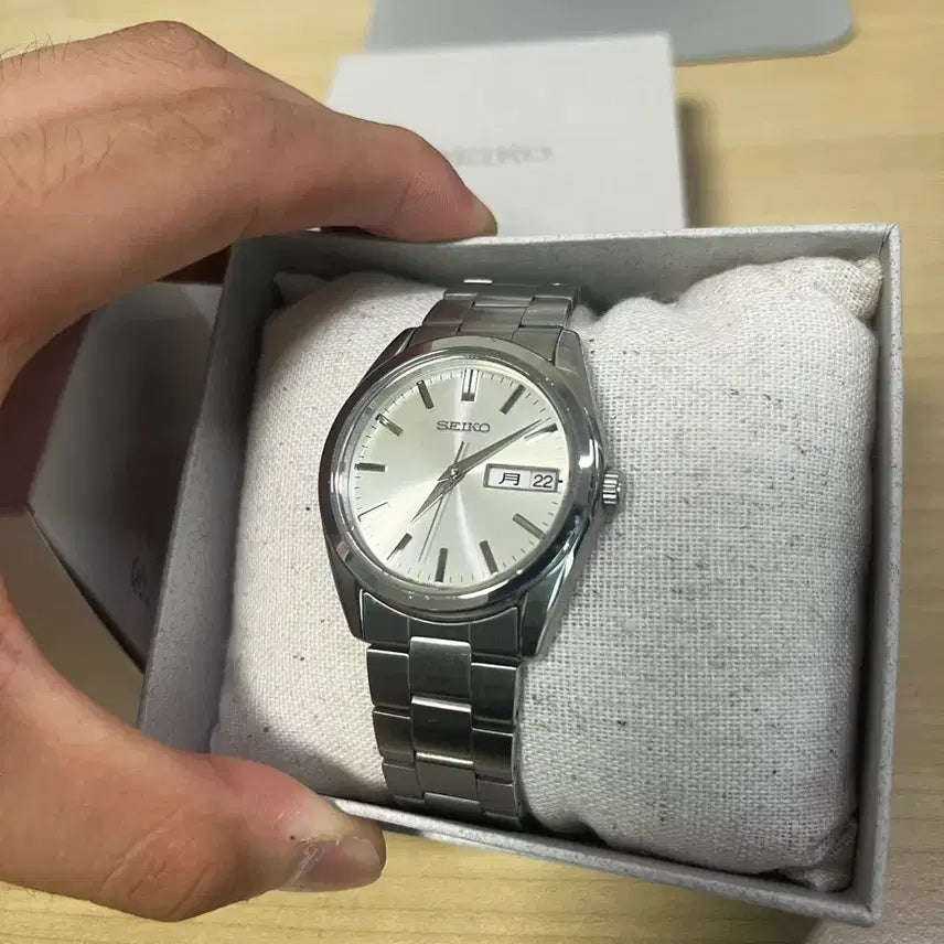 [BUNJANG] Seiko SBTH007 Silver Quartz Watch / 세이코 시계 SBTH007 실버