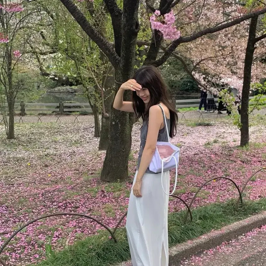 [BUNJANG] MinuteMute Clo Shoulder Petal White Bag / 미닛뮤트 클로 숄더 페탈 화이트