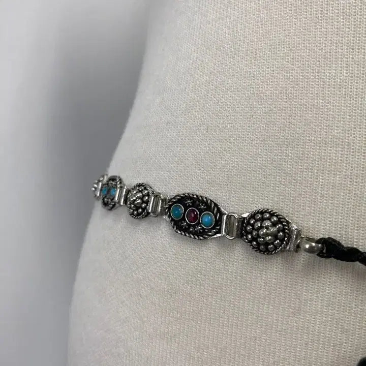 [BUNJANG] Vintage Ethnic Steel Belt / 빈티지 에스닉 스틸 벨트