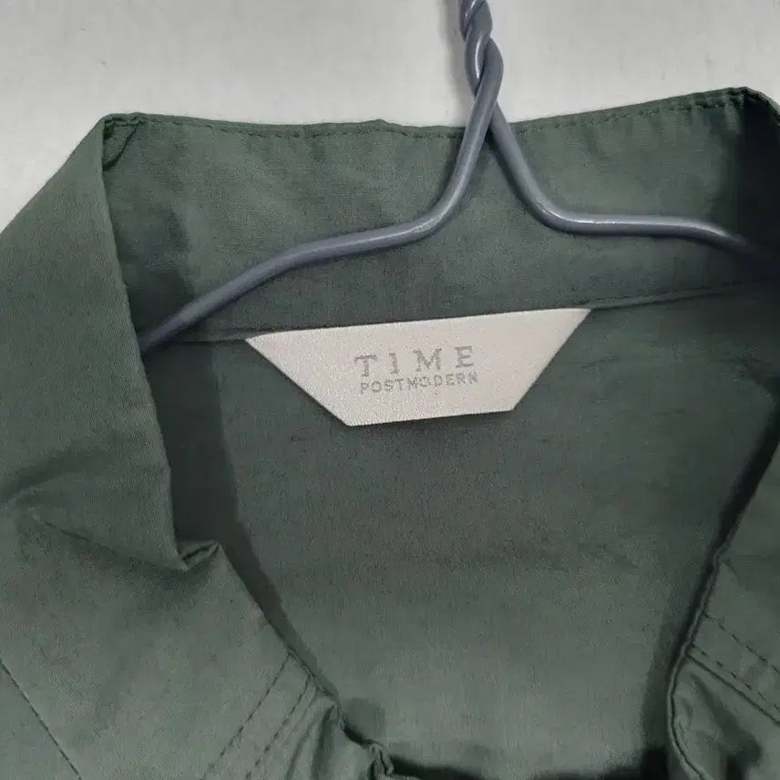 [BUNJANG] TIME Nylon Blend Zip-Up Dress Khaki / 타임 원피스 집업 나일론 블랜드 카키