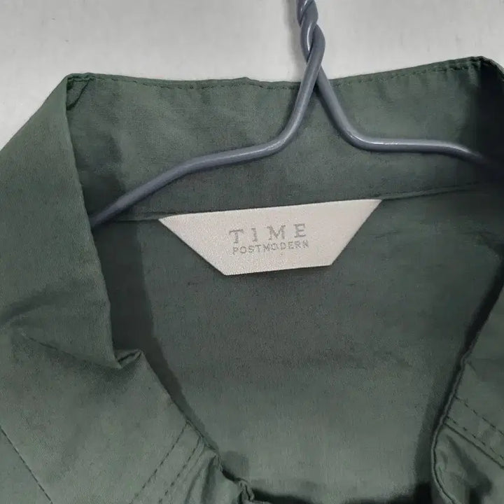 [BUNJANG] TIME Nylon Blend Zip-Up Dress Khaki / 타임 원피스 집업 나일론 블랜드 카키