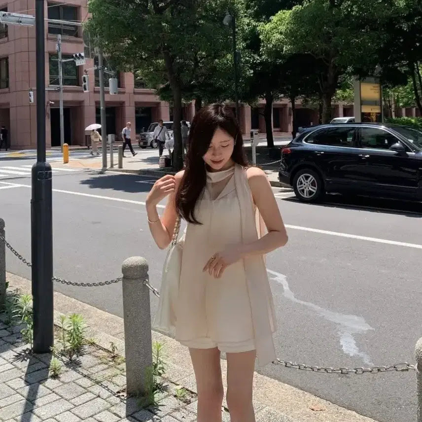 [BUNJANG] Aisle Tie Blouse Beige New / aisle 아일 타이블라우스 베이지 새상품