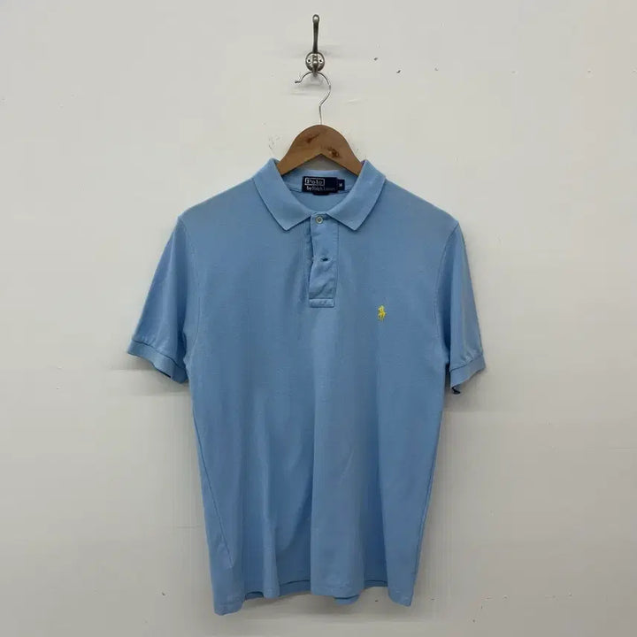 [BUNJANG] Polo Ralph Lauren Short Sleeve Collar T-shirt Sky Blue Unisex M / 폴로 랄프로렌 반팔 카라티 하늘색 공용M
