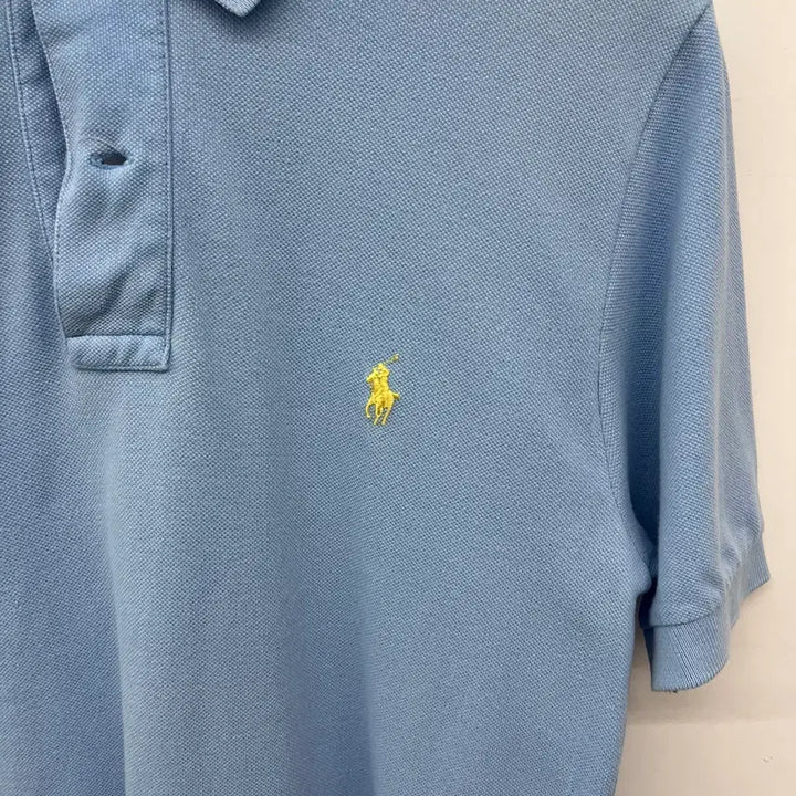 [BUNJANG] Polo Ralph Lauren Short Sleeve Collar T-shirt Sky Blue Unisex M / 폴로 랄프로렌 반팔 카라티 하늘색 공용M