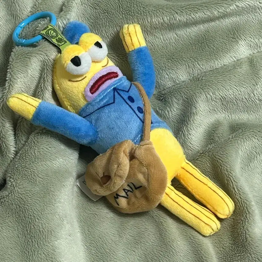 [BUNJANG] SpongeBob SquarePants "Fishes" Series Mail Carrier Doll Keychain / 새상품) 스폰지밥 물고기 시리즈 우편배달부 인형 키링