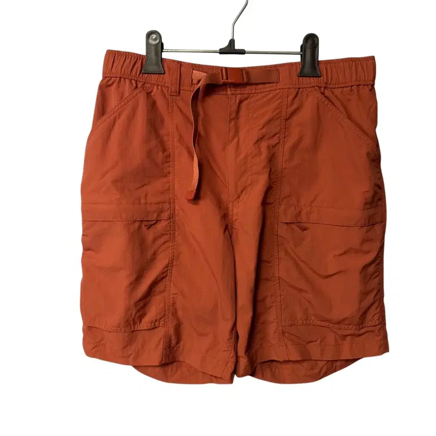 [BUNJANG] Uniqlo Orange Strap Nylon Shorts / M 유니클로 오렌지 스트랩 나일론 반바지