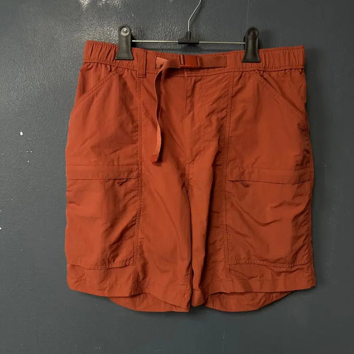 [BUNJANG] Uniqlo Orange Strap Nylon Shorts / M 유니클로 오렌지 스트랩 나일론 반바지