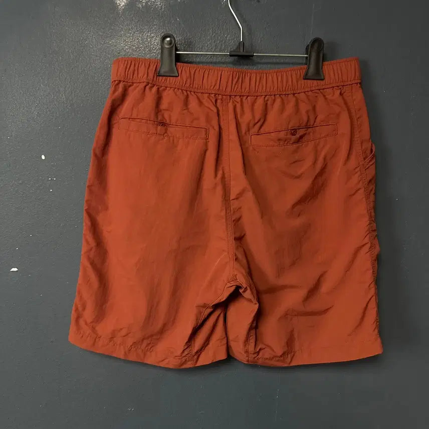 [BUNJANG] Uniqlo Orange Strap Nylon Shorts / M 유니클로 오렌지 스트랩 나일론 반바지