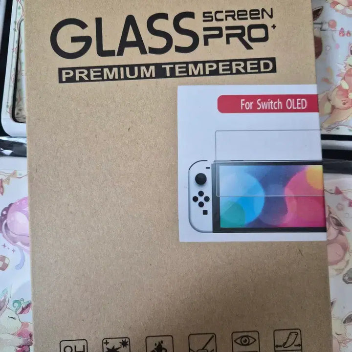 [BUNJANG] Nintendo Switch OLED Eevee Skin Set with Poké Ball Cap and Screen Protector / 닌텐도 스위치 OLED 이브이 스킨 세트/몬스터볼 캡/보호필름