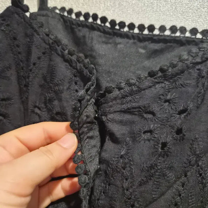 [BUNJANG] Black Lace Bustier Top / 새옷ㅡ 블랙 레이스 뷔스티에 탑