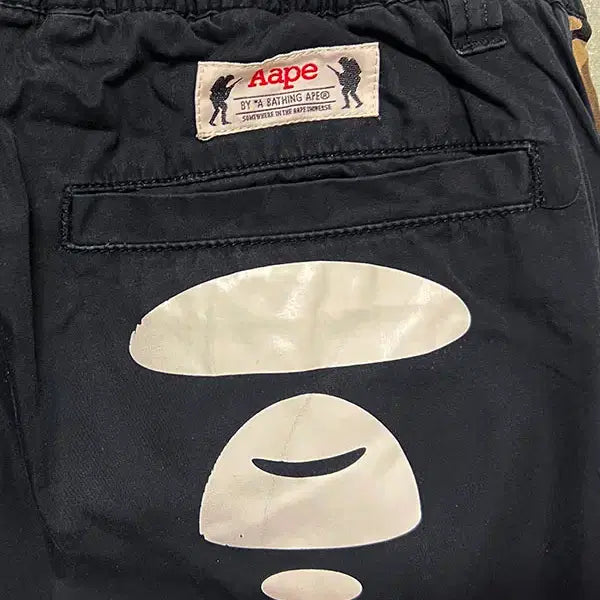 [BUNJANG] AAPE Universe Camo Color Block Black Men&