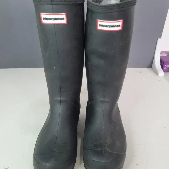 [BUNJANG] Hyojabin Vintage Paper Plane Rain Boots SS Size / 효자빈티지 ss사이즈 페이퍼플레인 장화