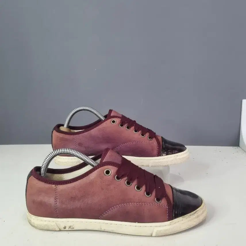 [BUNJANG] Lanvin Velour Burgundy Sneakers / 효자빈티지 37 랑방 벨루어 버건디 스니커즈