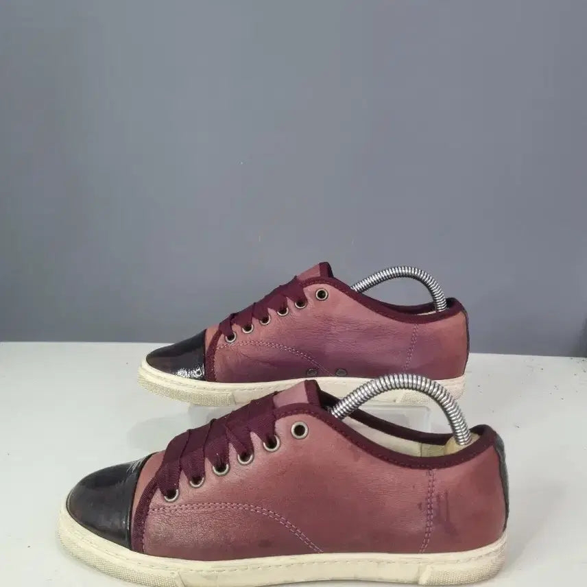 [BUNJANG] Lanvin Velour Burgundy Sneakers / 효자빈티지 37 랑방 벨루어 버건디 스니커즈